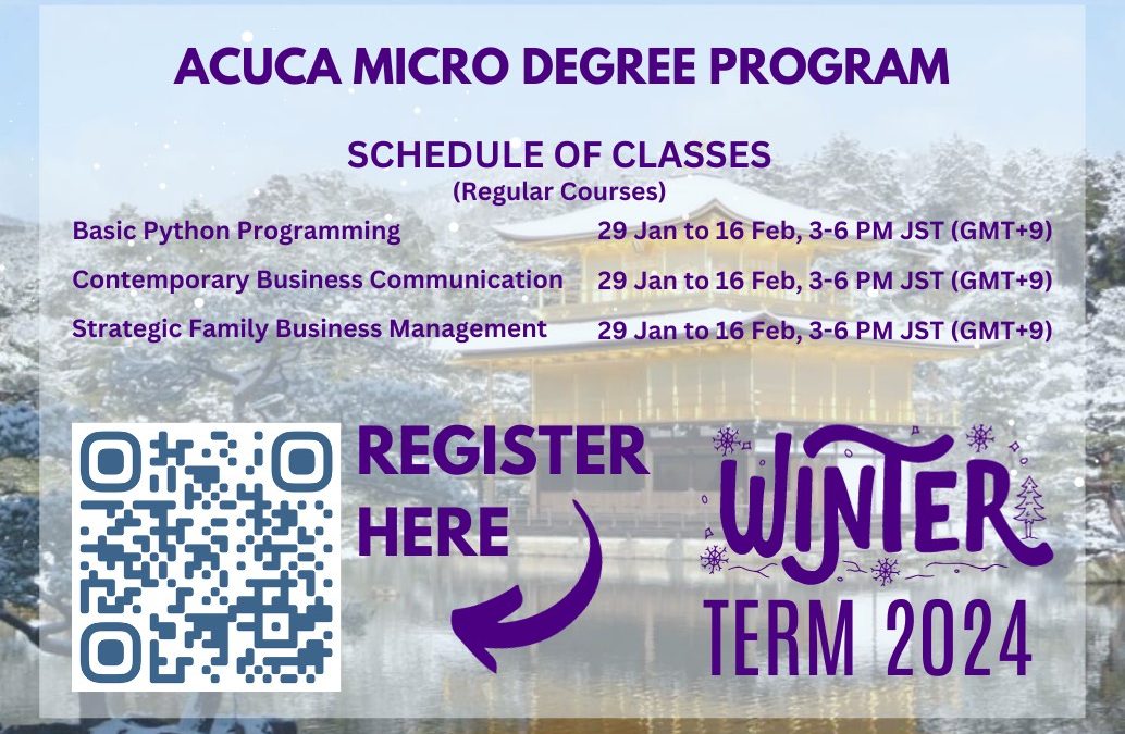 ACUCA MDP Winter Term 2024